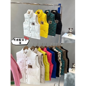 Gucci✖️The north face联名款亲子羽绒马甲
