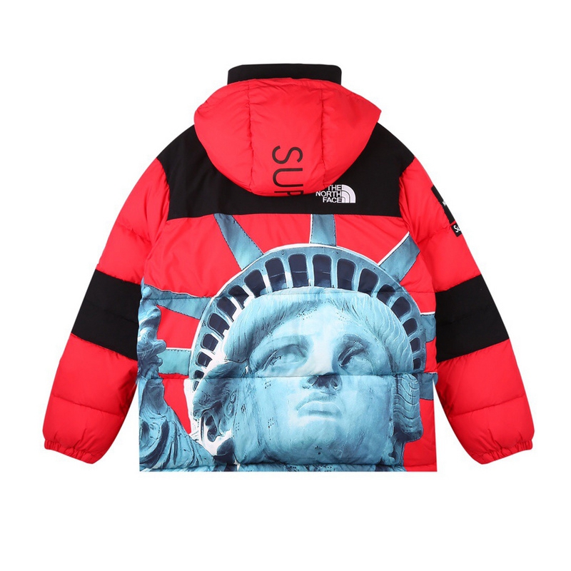 Supreme The North Face 联名自由女神连帽羽绒服顶级(图4)