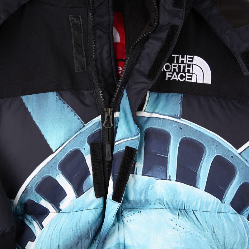 Supreme The North Face 联名自由女神连帽羽绒服顶级(图2)