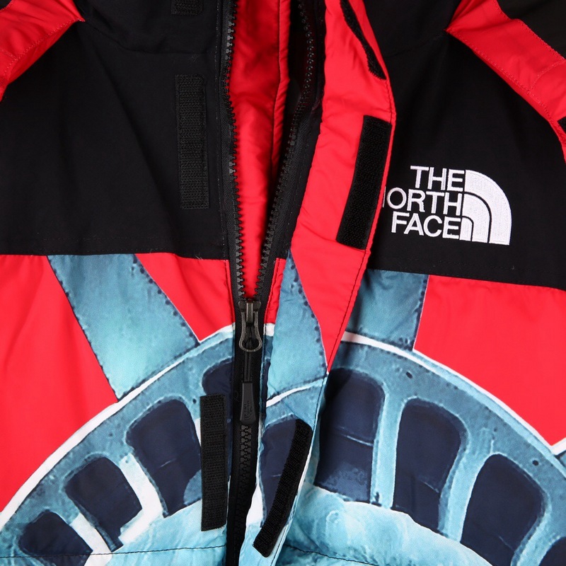 Supreme The North Face 联名自由女神连帽羽绒服顶级(图5)